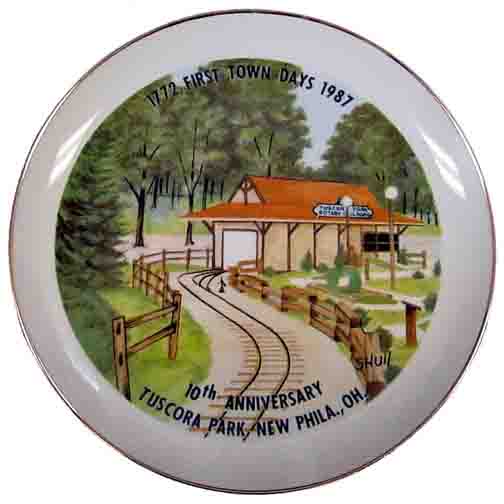 1987 First Town Days Souvenir Plate
