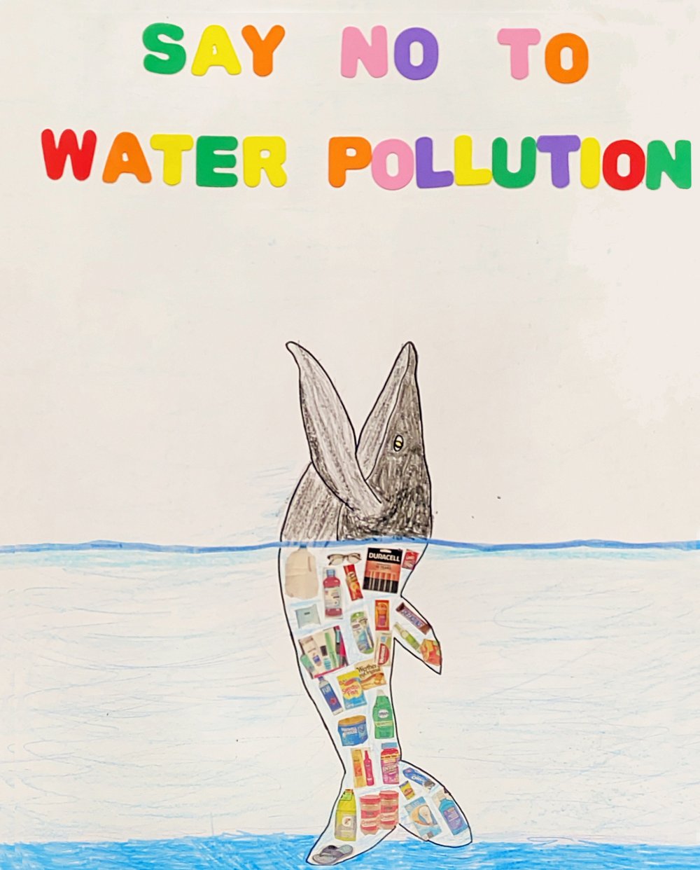 Say No to Water Pollution Poster